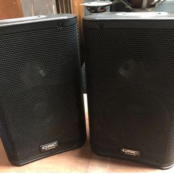 QSC K8 powered speakers & KW1818 18” powered subwoofer 