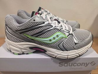 Saucony Ride Millennium Sneaker - Metallic Silver/Teal/Pink - Women's 6.5 - Brand New In Box