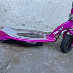 Electric scooter ready to go