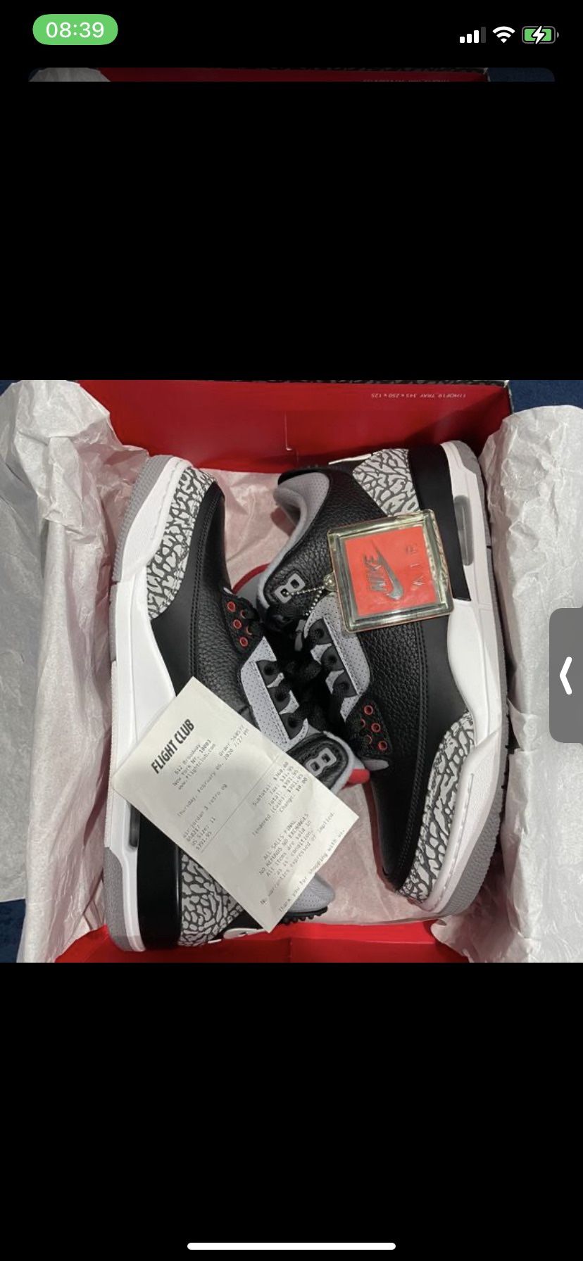 Nike Air Jordan Retro 3 (Black Cement)
