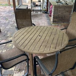 Exterior Table And Four Chairs