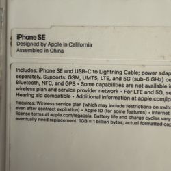 iPhone SE 64G 3rd Gen