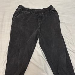 Large Black Jean Joggers 