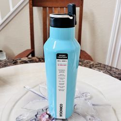 Corkcicle Sport Canteen 20oz Francesca’s Gloss Turquoise Triple-Insulated Tumbler