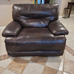 Leather Recliner Sofa 