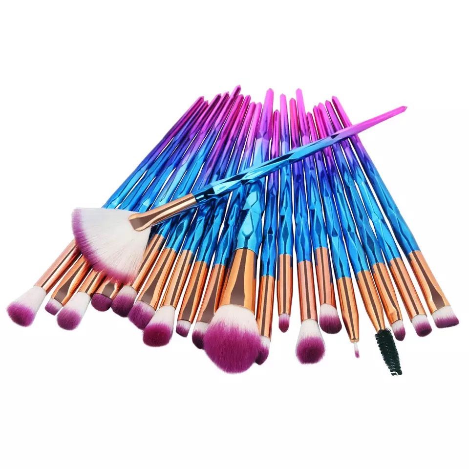 Mermaid makeup brushes