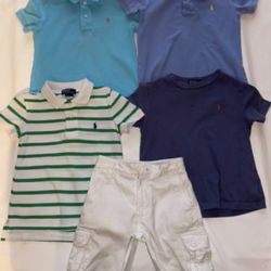 Boys Polo Ralph Lauren T Shirts & Shorts Bundle Size 4/4T