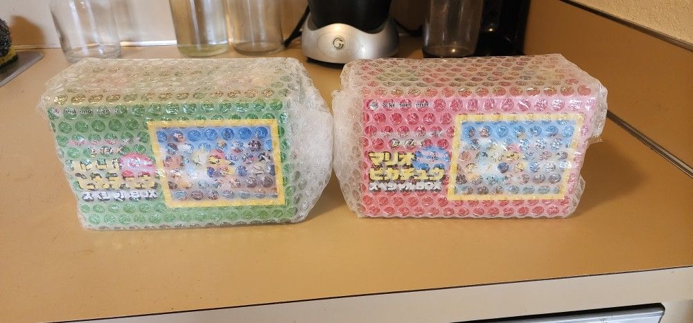 Pokemon Mario and Luigi Sealed Boxes