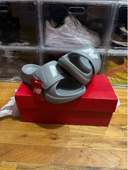 New Balance Grey slippers