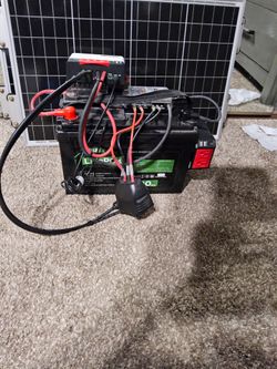 BATTERY AND SOLAR FOR RV TRAILER  OR VAN LIFE