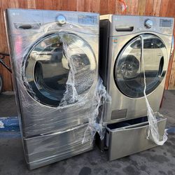 LG  Stainless Front Load Washer & Dryer Set | Free Delivery/Install