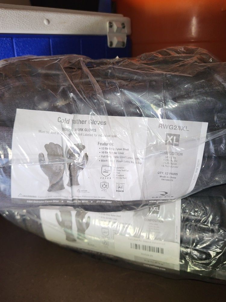Radians RWG28XL Cut A2 GLOVES FULL DIPPED WATER PROOF WINTER Gripper Cloveszise XL Or XXL