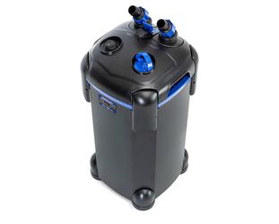 AMOSIJOY Canister Filter, Ultra-Quiet External Aquarium Filter with Free Media for Large Fish Tanks and Aquariums