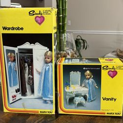 Vintage Doll Accessories Sindy with Boxes $25 for Both xox