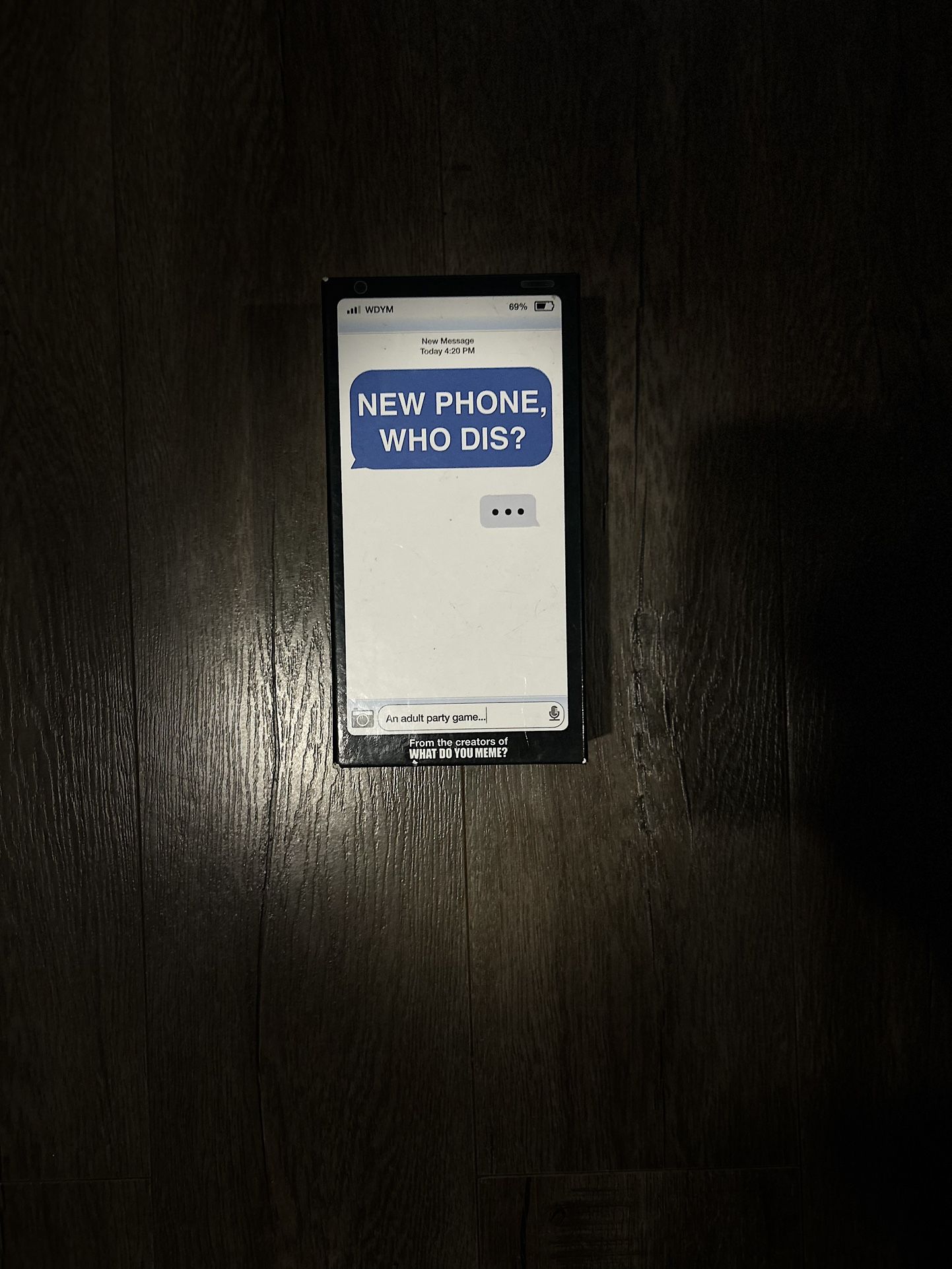 Board Game New Phone Who Is This?