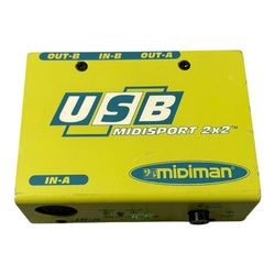 M-Audio Midiman Midisport 2x2 USB 32 MIDI Channel Interface for Mac and PC