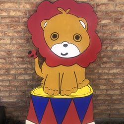 Big Wood Cut Out For Kids Birthday Circus 