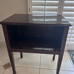 Small Nightstand, TV stand Or Side Table - Dark Brown
