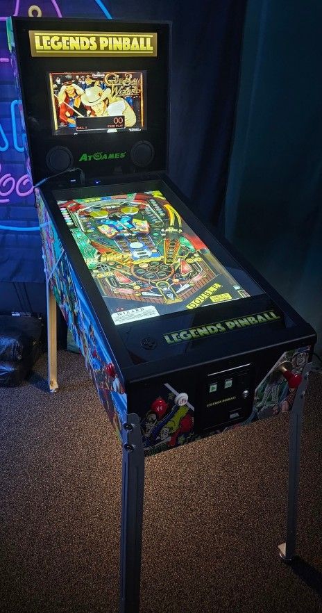 Retro Legends Virtual Pinball Machine With Over 750 Tables and Vertical Arcade Games