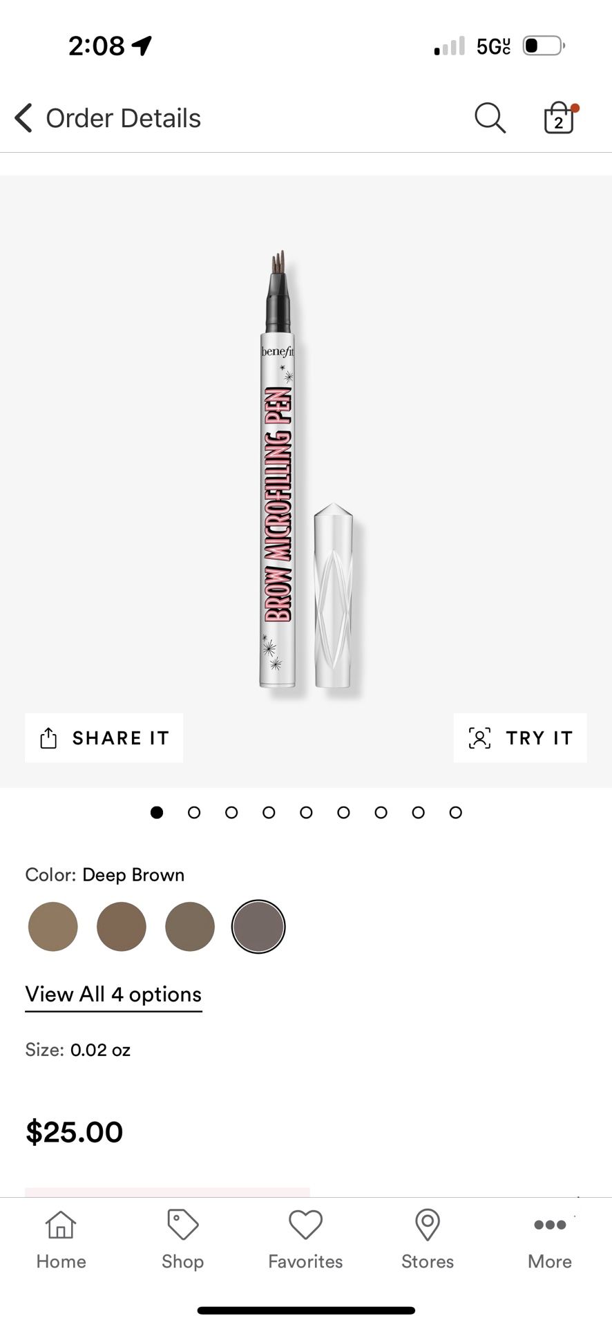 Benefits Brow Microfilling Eye Brow Pen