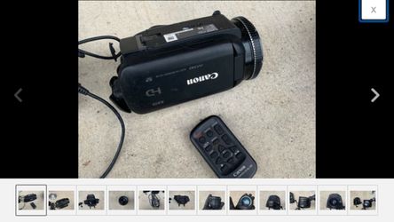 Canon XA 10 professional camcorder with extra lenses