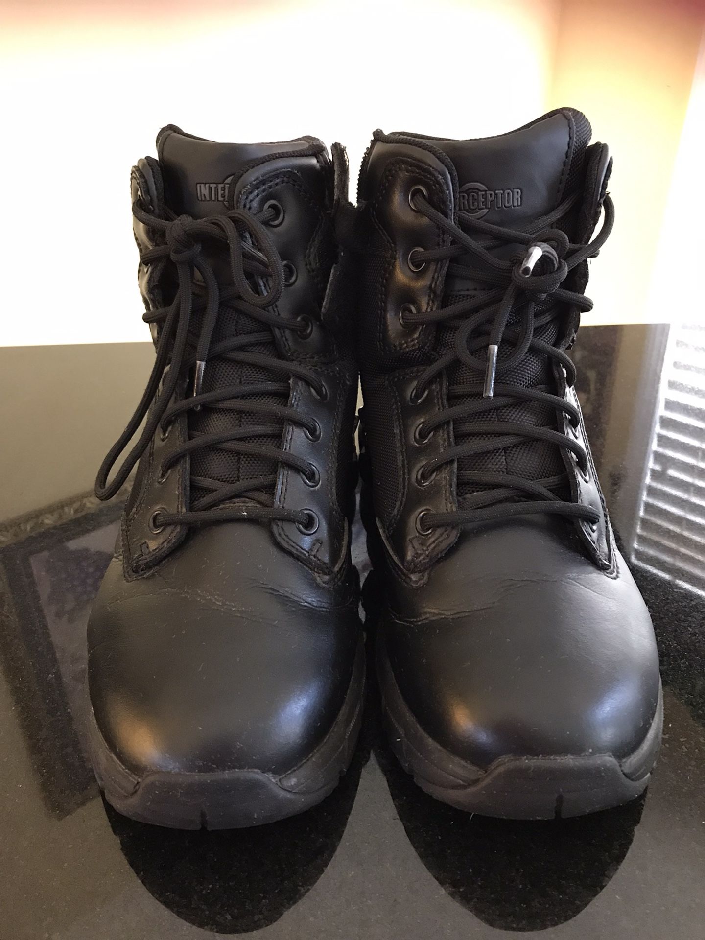 Black Interceptor Boots Size Mens 8