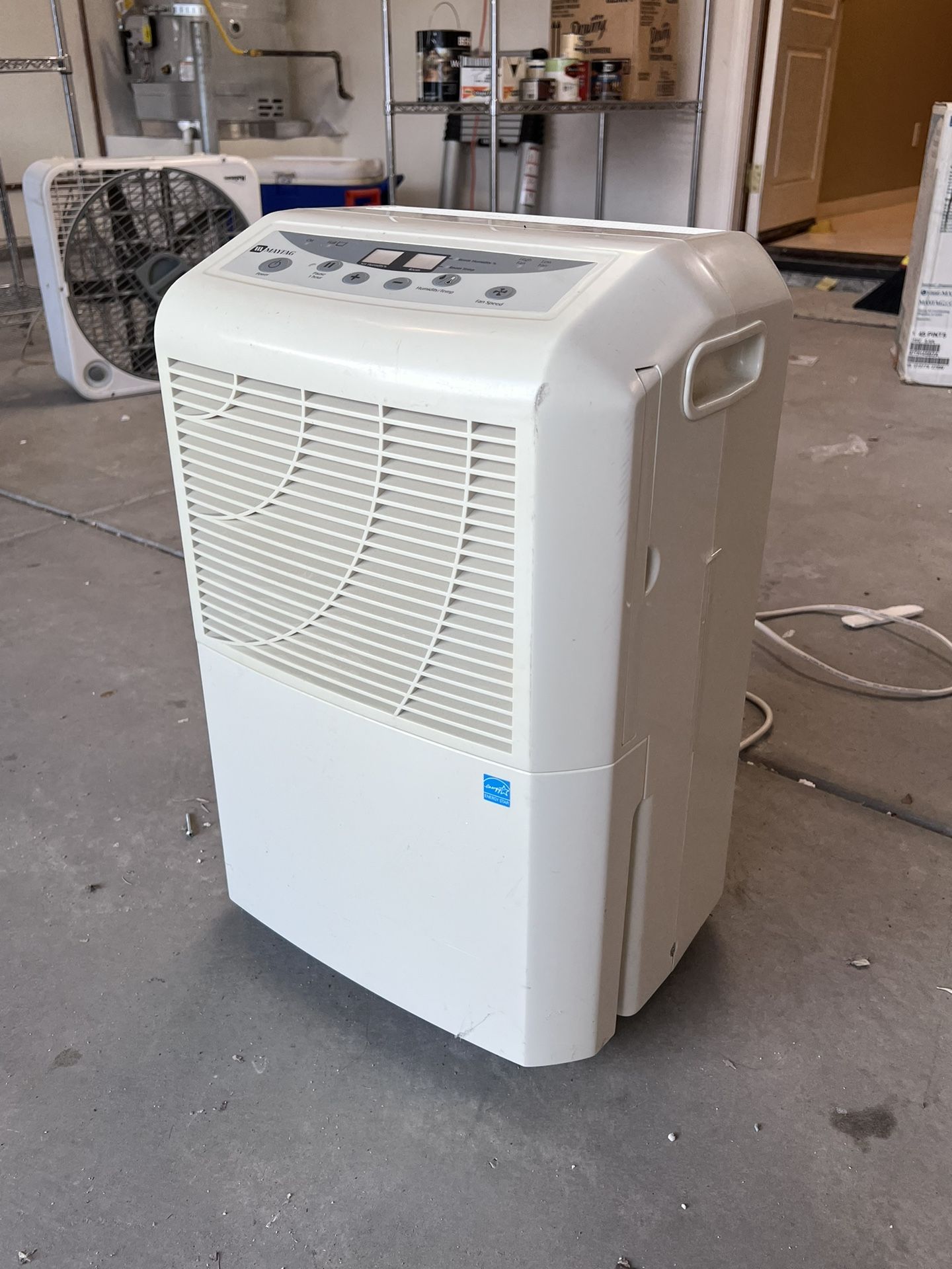 Maytag M7DH45B2A 45 Pint Capacity Dehumidifier with Adjustable Humidistat