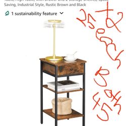 Side Table Night Stand (new) Tulare 