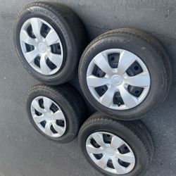 4 — 215/60r16 5x114.3 5x4.5 Stock Camry Toyota Corolla Civic Accord Altima Sentra Rims Wheels Good Tires!!!