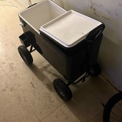 Rolling Wagon Cooler 80 Quart