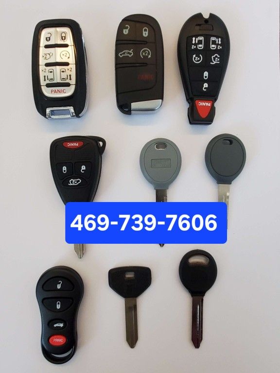 Car Key's, Remotes And Key Fobs 🔑