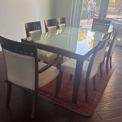 Contemporary Formal Dining Table For 8