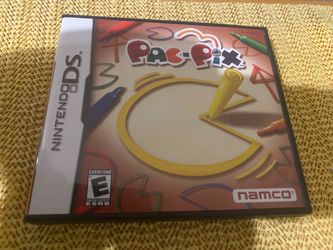 Pac-Pix (Nintendo DS, 2005) Complete Tested CIB Manual and box