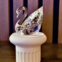 Swarovski Centenary Swan 1995 – Limited Edition #310/10000 – COA, Box, Pedestal – RARE