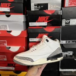 Jordan White Cement Reimagined 3s size 11 USED But Clean
