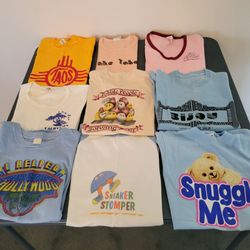 Vintage 1970s 1980s 1990s T-Shirts - Location, Travel, Character, Total of 16