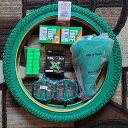 NEW Bicycle Bmx  Parts Bundle 20" Green