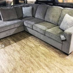 Light Gray Modern Ashley Collection L Shaped Sectional Couch ⭐$39 Down Payment with Financing ⭐ 90 Days same as cash