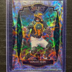 2021 Panini Holographic Jonah Heim Rookie Baseball Card #134