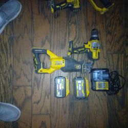 Sawzall& Hammer Drill W/Flex Batteries 