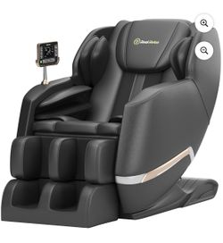 Real Relax Full Body Zero Gravity Shiatsu Recliner Electric Massage Chair, Black