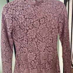 Hm Purple Lace Women Top (xs)