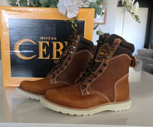 CEBU Lacer 300 Men’s Work Boots Size 8.5 Tan NEW in Box