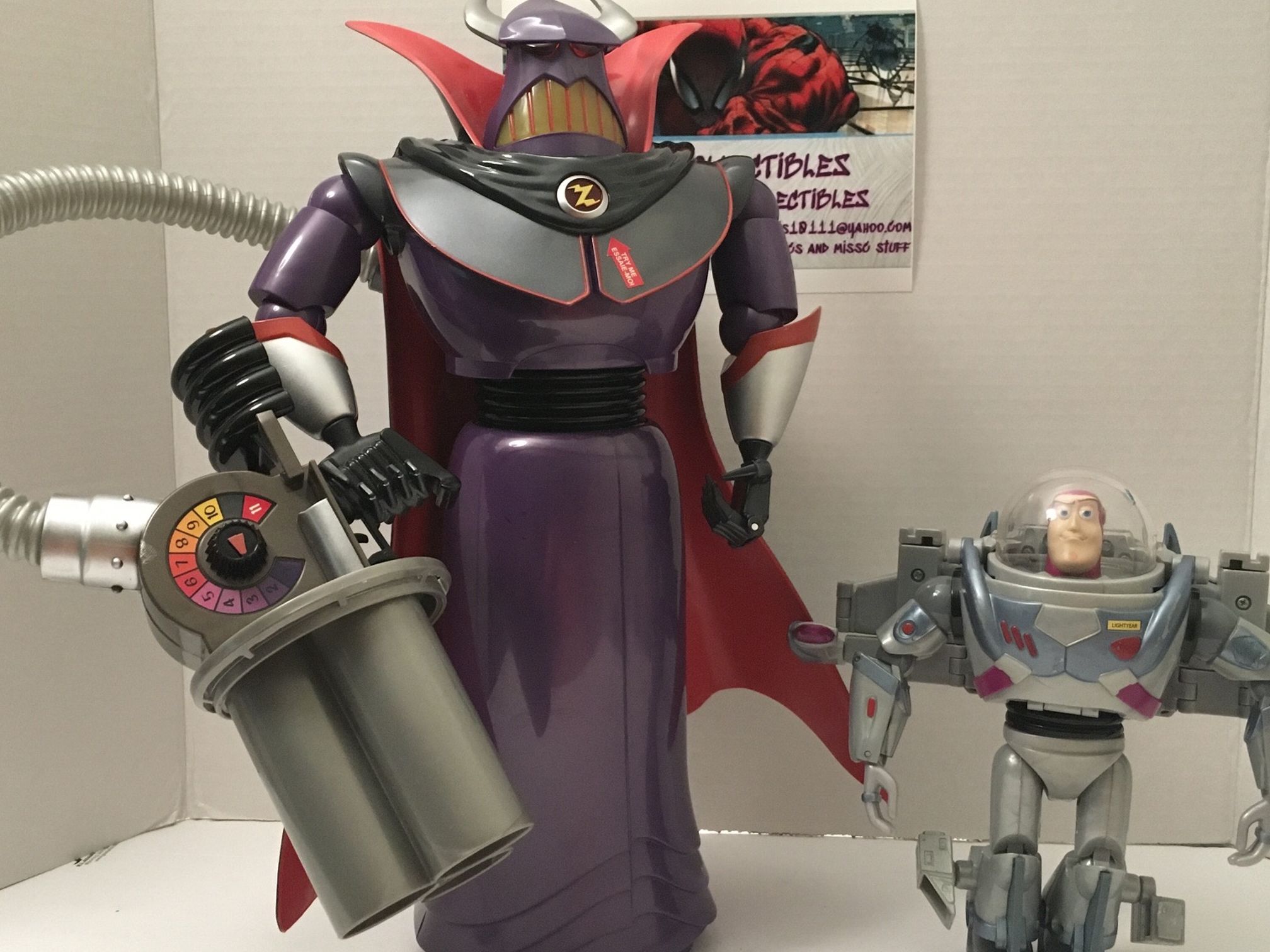 Toy Story Emperor Zurg Figure & Buzz Lightyear Figure (15”/7 1/2”)