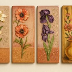 Set Of 4 Wall Art Decor 