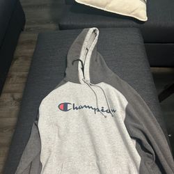 Champion hoodie mens medium grey