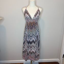 Cupshe Multi-Color Patterned V-Neck Maxi Dress