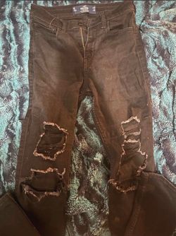 Hollister Black Ripped Skinny Jeans