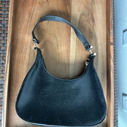 Cute black faux leather purse