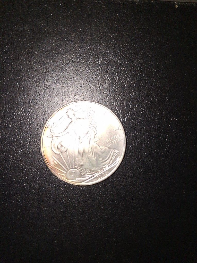 1 Ounce Silver Eagle Coin 2008